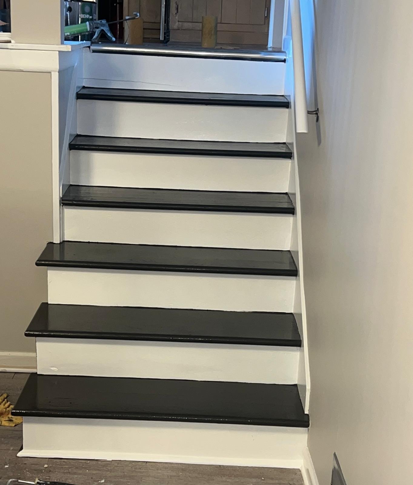 Two-Tone Interior Stairs